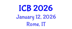 International Conference on Bioethics (ICB) January 12, 2026 - Rome, Italy