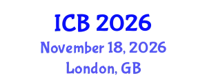 International Conference on Bioethics (ICB) November 18, 2026 - London, United Kingdom