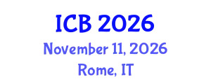 International Conference on Bioethics (ICB) November 11, 2026 - Rome, Italy