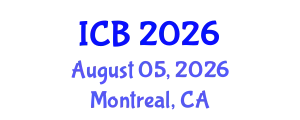 International Conference on Bioethics (ICB) August 05, 2026 - Montreal, Canada