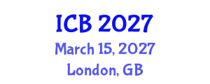 International Conference on Bioethics (ICB) March 15, 2027 - London, United Kingdom