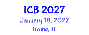 International Conference on Bioethics (ICB) January 18, 2027 - Rome, Italy
