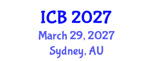 International Conference on Bioethics (ICB) March 29, 2027 - Sydney, Australia
