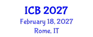 International Conference on Bioethics (ICB) February 18, 2027 - Rome, Italy