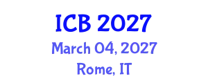 International Conference on Bioethics (ICB) March 04, 2027 - Rome, Italy