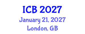 International Conference on Bioethics (ICB) January 21, 2027 - London, United Kingdom