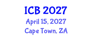 International Conference on Bioethics (ICB) April 15, 2027 - Cape Town, South Africa