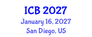 International Conference on Bioethics (ICB) January 16, 2027 - San Diego, United States