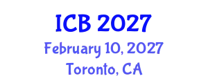 International Conference on Bioethics (ICB) February 10, 2027 - Toronto, Canada