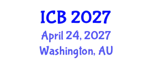 International Conference on Bioethics (ICB) April 24, 2027 - Washington, Australia