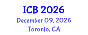 International Conference on Bioethics (ICB) December 09, 2026 - Toronto, Canada