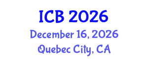 International Conference on Bioethics (ICB) December 16, 2026 - Quebec City, Canada