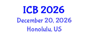 International Conference on Bioethics (ICB) December 20, 2026 - Honolulu, United States