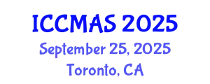 International Conference on Composites, Materials, and Structures (ICCMAS) September 25, 2025 - Toronto, Canada