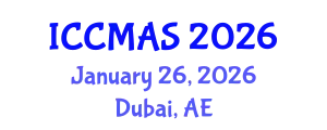 International Conference on Composites, Materials, and Structures (ICCMAS) January 26, 2026 - Dubai, United Arab Emirates