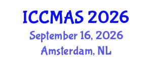 International Conference on Composites, Materials, and Structures (ICCMAS) September 16, 2026 - Amsterdam, Netherlands