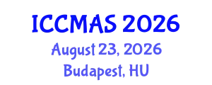 International Conference on Composites, Materials, and Structures (ICCMAS) August 23, 2026 - Budapest, Hungary