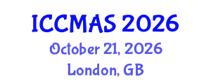 International Conference on Composites, Materials, and Structures (ICCMAS) October 21, 2026 - London, United Kingdom