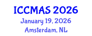 International Conference on Composites, Materials, and Structures (ICCMAS) January 19, 2026 - Amsterdam, Netherlands