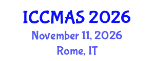 International Conference on Composites, Materials, and Structures (ICCMAS) November 11, 2026 - Rome, Italy