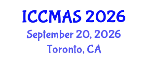 International Conference on Composites, Materials, and Structures (ICCMAS) September 20, 2026 - Toronto, Canada