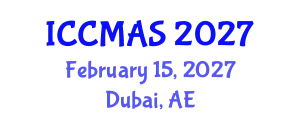 International Conference on Composites, Materials, and Structures (ICCMAS) February 15, 2027 - Dubai, United Arab Emirates