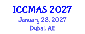 International Conference on Composites, Materials, and Structures (ICCMAS) January 28, 2027 - Dubai, United Arab Emirates