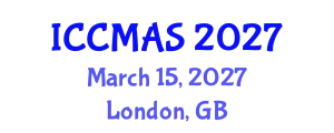 International Conference on Composites, Materials, and Structures (ICCMAS) March 15, 2027 - London, United Kingdom