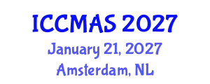 International Conference on Composites, Materials, and Structures (ICCMAS) January 21, 2027 - Amsterdam, Netherlands
