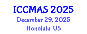 International Conference on Composites, Materials, and Structures (ICCMAS) December 29, 2025 - Honolulu, United States