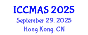 International Conference on Composites, Materials, and Structures (ICCMAS) September 29, 2025 - Hong Kong, China