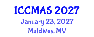 International Conference on Composites, Materials, and Structures (ICCMAS) January 23, 2027 - Maldives, Maldives
