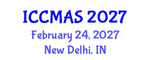 International Conference on Composites, Materials, and Structures (ICCMAS) February 24, 2027 - New Delhi, India