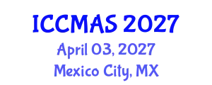 International Conference on Composites, Materials, and Structures (ICCMAS) April 03, 2027 - Mexico City, Mexico