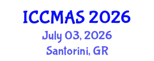 International Conference on Composites, Materials, and Structures (ICCMAS) July 03, 2026 - Santorini, Greece
