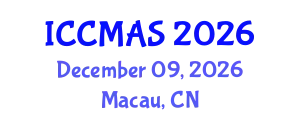 International Conference on Composites, Materials, and Structures (ICCMAS) December 09, 2026 - Macau, China