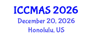 International Conference on Composites, Materials, and Structures (ICCMAS) December 20, 2026 - Honolulu, United States