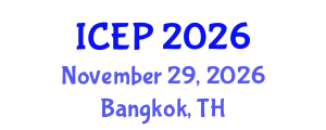 International Conference on Environment Protection (ICEP) November 29, 2026 - Bangkok, Thailand