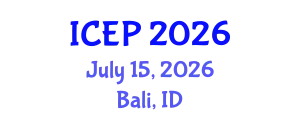 International Conference on Environment Protection (ICEP) July 15, 2026 - Bali, Indonesia