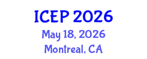 International Conference on Environment Protection (ICEP) May 18, 2026 - Montreal, Canada
