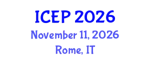 International Conference on Environment Protection (ICEP) November 11, 2026 - Rome, Italy
