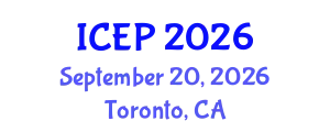 International Conference on Environment Protection (ICEP) September 20, 2026 - Toronto, Canada