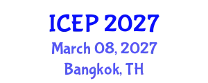 International Conference on Environment Protection (ICEP) March 08, 2027 - Bangkok, Thailand