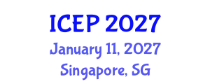 International Conference on Environment Protection (ICEP) January 11, 2027 - Singapore, Singapore
