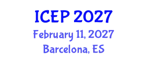 International Conference on Environment Protection (ICEP) February 11, 2027 - Barcelona, Spain