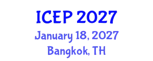 International Conference on Environment Protection (ICEP) January 18, 2027 - Bangkok, Thailand
