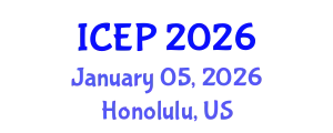 International Conference on Environment Protection (ICEP) January 05, 2026 - Honolulu, United States