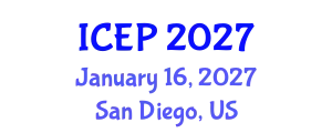 International Conference on Environment Protection (ICEP) January 16, 2027 - San Diego, United States