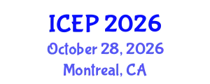 International Conference on Environment Protection (ICEP) October 28, 2026 - Montreal, Canada