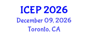 International Conference on Environment Protection (ICEP) December 09, 2026 - Toronto, Canada
